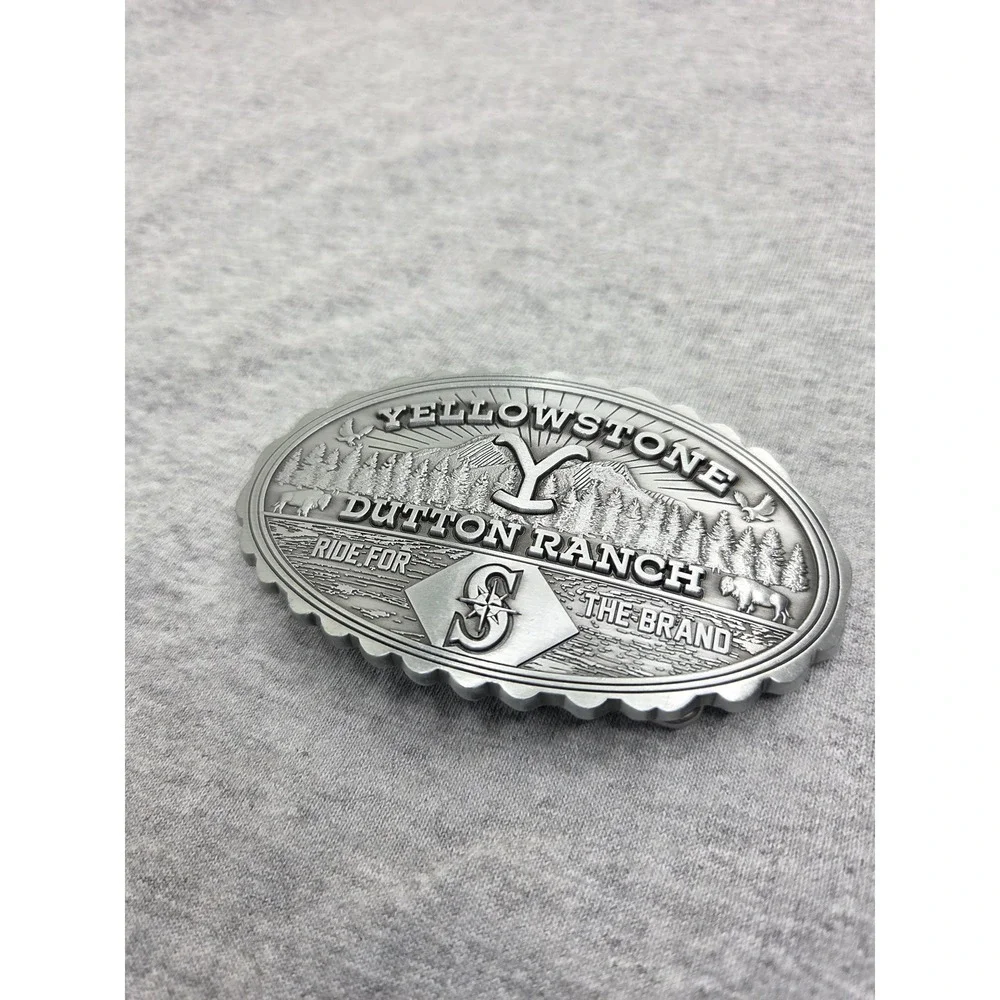 Yellowstone Dutton Ranch National Park Oversized Belt Buckle Western Large